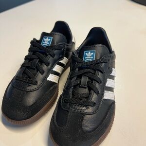 Adidas Kids Black Samba Sneakers Size 9